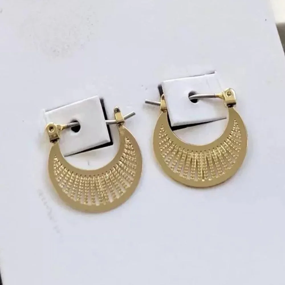 & Other Stories Ray Hoop Earrings Gold